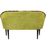 Диван двухместный из натурального бука с цветочным принтом Impressionism in Art варинант исполнения - 2 | Loft Concept в Твери