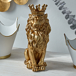 Статуэтка лев с детализированной гривой и изящной короной Lion Crown  варинант исполнения - 4 | Loft Concept в Твери