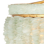 Подвесной светильник с каскадом из стеклянных декоративных элементов на золотом каркасе Shining Sea Glass варинант исполнения - 1 | Loft Concept в Твери