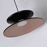 Бра черного цвета с двойным абажуром в форме конусов Obsidian Touch варинант исполнения - 2 | Loft Concept в Твери