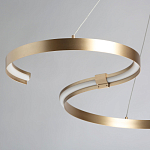 Люстра подвесная светодиодная в виде волнообразной ленты Ribbon Vortex варинант исполнения - 23 | Loft Concept в Твери