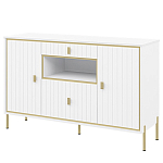 Консоль белая с двумя дверцами и ящиками Antique Order варинант исполнения - 1 | Loft Concept в Твери