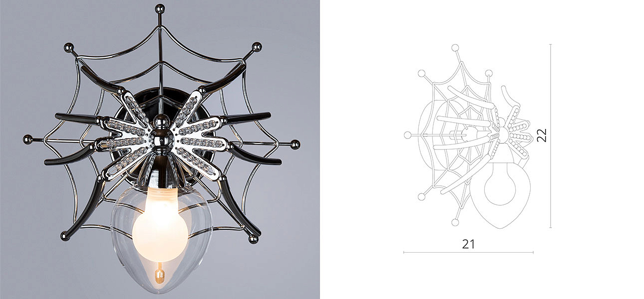 Бра Паук с паутиной Spiders lamp Бра Паук с паутиной Spiders lamp - Loft-Concept в Твери