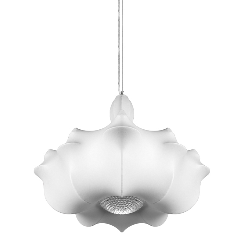 Подвесной светильник с белым фигурным абажуром и мягкими волнистыми краями Cloud Motion  Белый в Твери | Loft Concept 