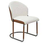 Стул мягкий с обивкой из рогожки и экокожи Contrasting Performance варинант исполнения - 5 | Loft Concept в Твери