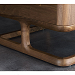 Прикроватный деревянный столик с 2-мя ящиками Moon Walnut Furniture варинант исполнения - 6 | Loft Concept в Твери