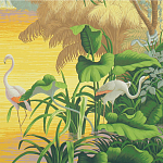 Обои ручная роспись Le Brésil Special Colourway варинант исполнения - 2 | Loft Concept в Твери