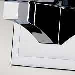 Бра для ванных комнат с белым цилиндрическим плафоном на прямоугольном основании цвета хром Feiss варинант исполнения - 4 | Loft Concept в Твери