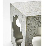 Приставной столик с перламутром Bone Inlay Side Table Floral Design варинант исполнения - 3 | Loft Concept в Твери