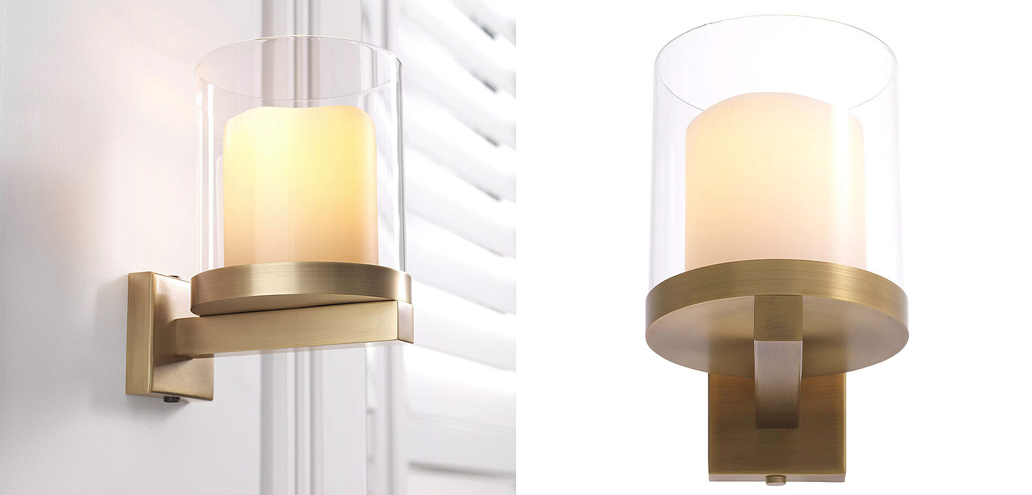 Бра Eichholtz Wall Lamp Donovan Brass Бра Eichholtz Wall Lamp Donovan Brass - Loft-Concept в Твери