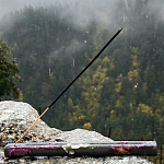 Подставка под благовония из эпоксидной смолы с цветами прямоугольная черная Epoxy Flowers Incense Stand Black варинант исполнения - 3 | Loft Concept в Твери