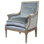 Кресло William Classical Armchair grey velvet варинант исполнения - 3 | Loft Concept в Твери