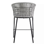 Стул барный с декоративным плетением на спинке и подлокотниках Chair Weave варинант исполнения - 4 | Loft Concept в Твери