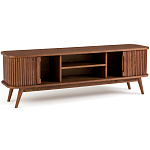 ТВ-тумба с двумя раздвижными дверцами Toinette Brown TV Stand варинант исполнения - 3 | Loft Concept в Твери