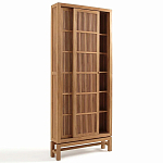Шкаф из массива тика Okino Wood Cabinet варинант исполнения - 5 | Loft Concept в Твери