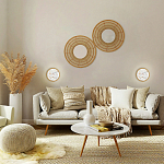 Бра в форме диска с перламутровыми прямоугольниками из морской ракушки Touch of Marine Charm варинант исполнения - 4 | Loft Concept в Твери