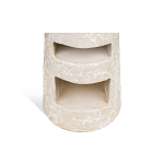 Керамический столик с деревянной столешницей "Пешка" варинант исполнения - 4 | Loft Concept в Твери