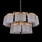 Люстра двухъярусная с текстурными овальными абажурами Splendor Palace Style варинант исполнения - 2 | Loft Concept в Твери