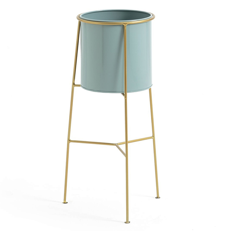 Кашпо из металла и латуни Elegance Elevated Planters Бирюзовый Латунь Кашпо из металла и латуни Elegance Elevated Planters Бирюзовый Латунь в Твери | Loft Concept