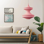 Подвесной вязаный розовый светильник «Моника» варинант исполнения - 4 | Loft Concept в Твери