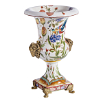 Ваза из фарфора с бронзовыми Овнами Bronze Aries варинант исполнения - 3 | Loft Concept в Твери