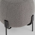 Пуф в ткани букле темно-серого цвета Pikelet варинант исполнения - 4 | Loft Concept в Твери