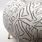 Кресло мягкое с принтом на золотистых ножках Onlooker варинант исполнения - 3 | Loft Concept в Твери