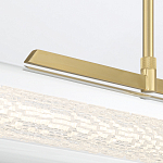 Подвесной светильник линейный золотого цвета с длинной цилиндрической стеклянной трубкой Eurofase варинант исполнения - 7 | Loft Concept в Твери