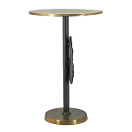 Столик приставной с абстрактным основанием и акцентом в виде золотистого диска Heavenly Space варинант исполнения - 4 | Loft Concept в Твери