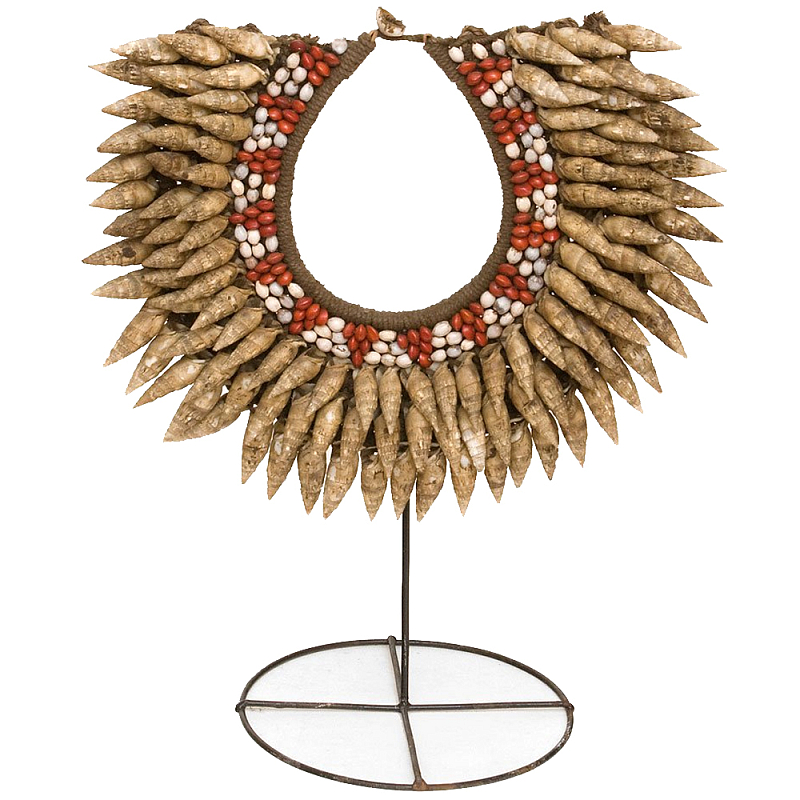 Этническое ожерелье из ракушек на подставке Ethnic Necklace Sharp Shells Коричневый Красный Белый Этническое ожерелье из ракушек на подставке Ethnic Necklace Sharp Shells Коричневый Красный Белый в Твери | Loft Concept